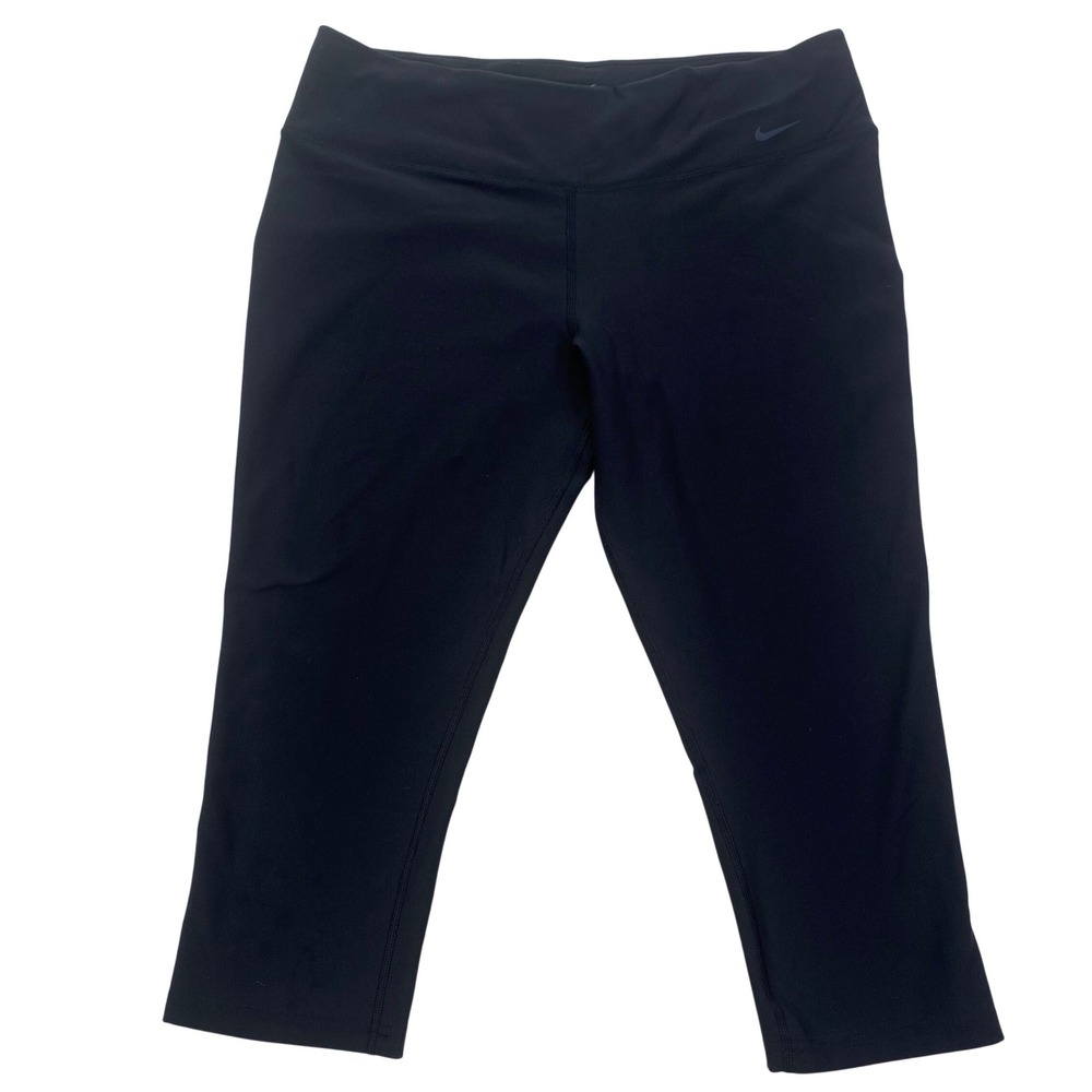 Nike Dri-FIT Legend Capri Leggings Womens XL Black 548494-010 Cropped Pants
